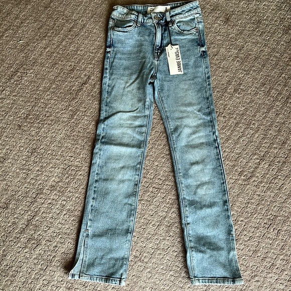 Urban Kids Light Wash Denim Flared Jeans - Size 8 - Picture 1 of 5